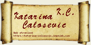 Katarina Čalošević vizit kartica